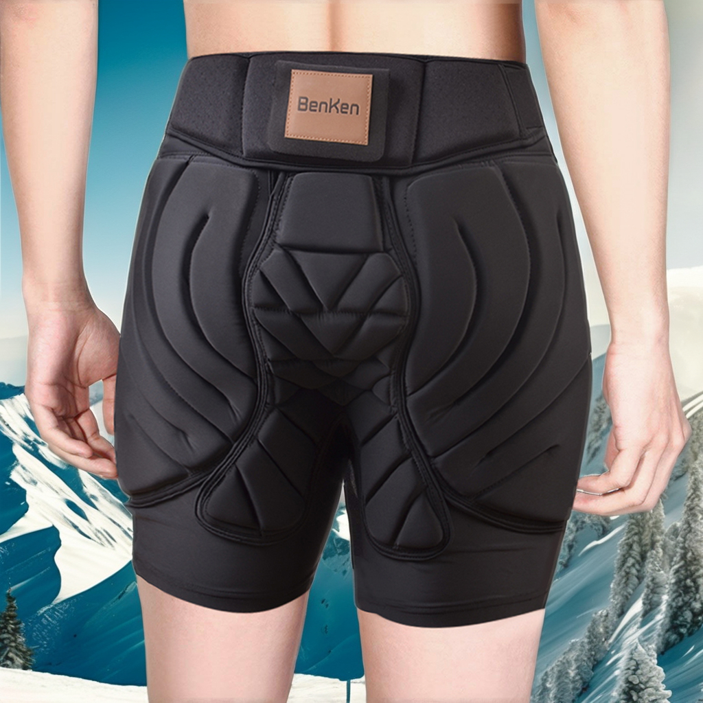 Benken Hip Security Pads for Snowboarding and Snowboarding - Padded Protecting Shorts for Tailbone and Hip Impression